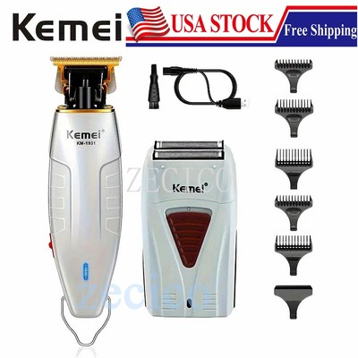 Men's Professional Kemei Hair Clipper & Razor Set, USB Charging, Perfect Gifts