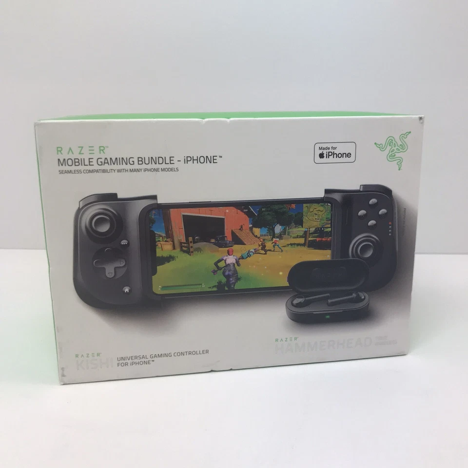RAZER Kishi Gaming Controller Hammerhead Earbuds Mobile Gaming Bundle iPhone - Image 4 of 4