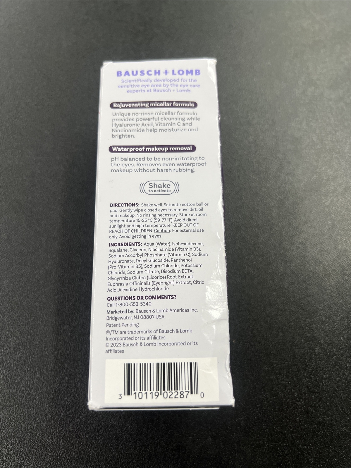 Bausch + Lomb Lumify Eye Illuminations 3 in 1 Micellar Cleansing Water 5.4 oz