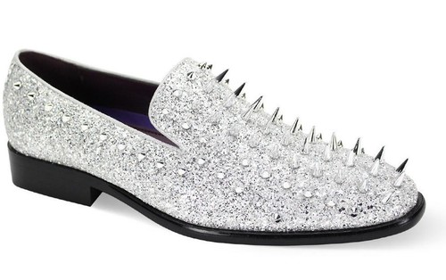 Mens Shoes silver spikes - Picture 6 of 8