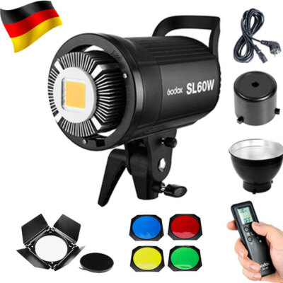 Godox SL-60W LED Video Licht 5600K Weiß Version Video Licht+BD-04 Barndoor