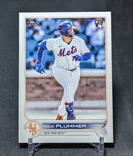 Nick Plummer Rookie Card RC 2022 Topps Update Baseball #US247 New York Mets. rookie card picture