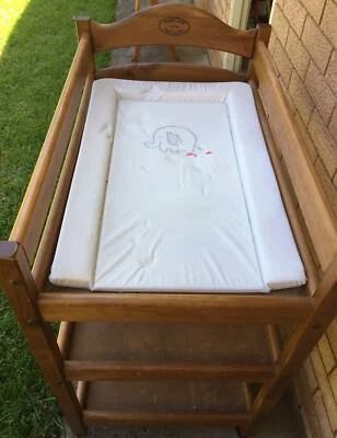 Cabin Crib Wooden Baby Nappy Change Table Cots Bedding