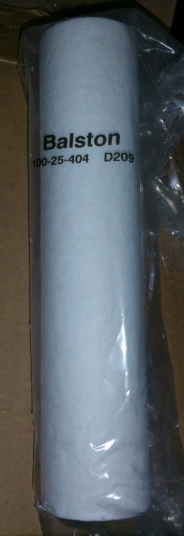 Parker Balston 100-25-404 Sample Analyzer Filter Cartridge, Hydrophobic, New