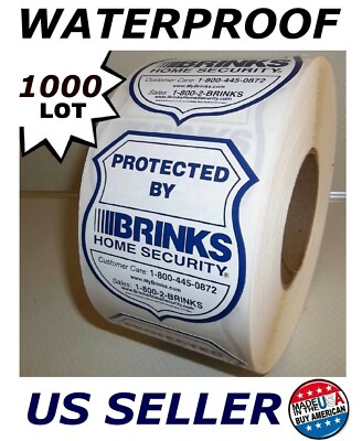 Wholesale Sticker decal for home business hotel windows BRINKS security Bulk Lot