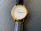Seiko Woman's Goldtone Quartz Wristwatch, V700-6091, not working AS IS