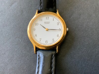 Seiko Woman's Goldtone Quartz Wristwatch, V700-6091, not working AS IS