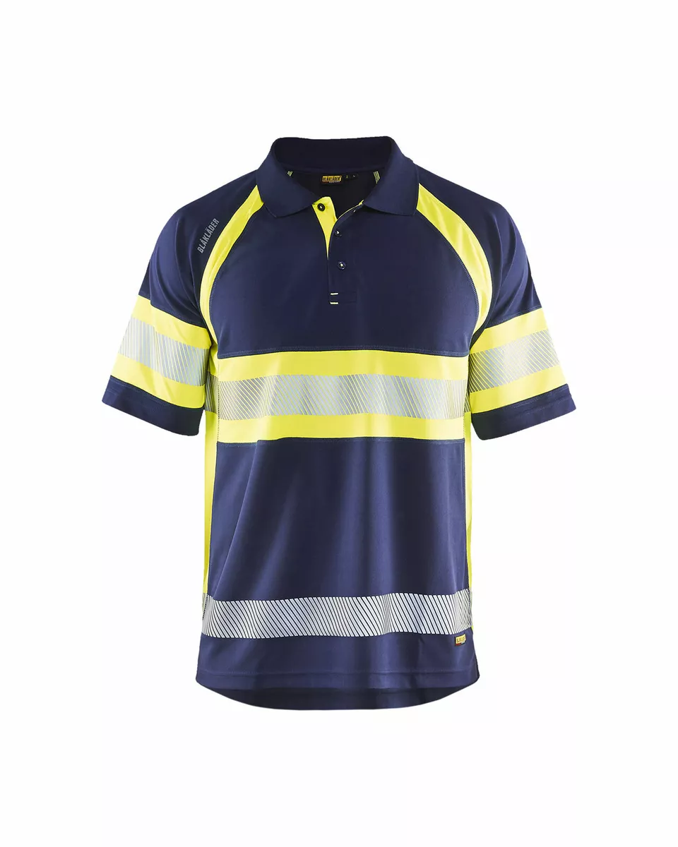 Blaklader Hi Vis Breathable Wicking Polo shirt Class 1 3338 Hi