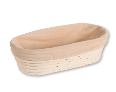 Brotgärkörbe 2er Set – Oval 25,4 Cm & Rund, Mit Leineneinsatz, Lamé & Zubehör Für Sauerteigbrot