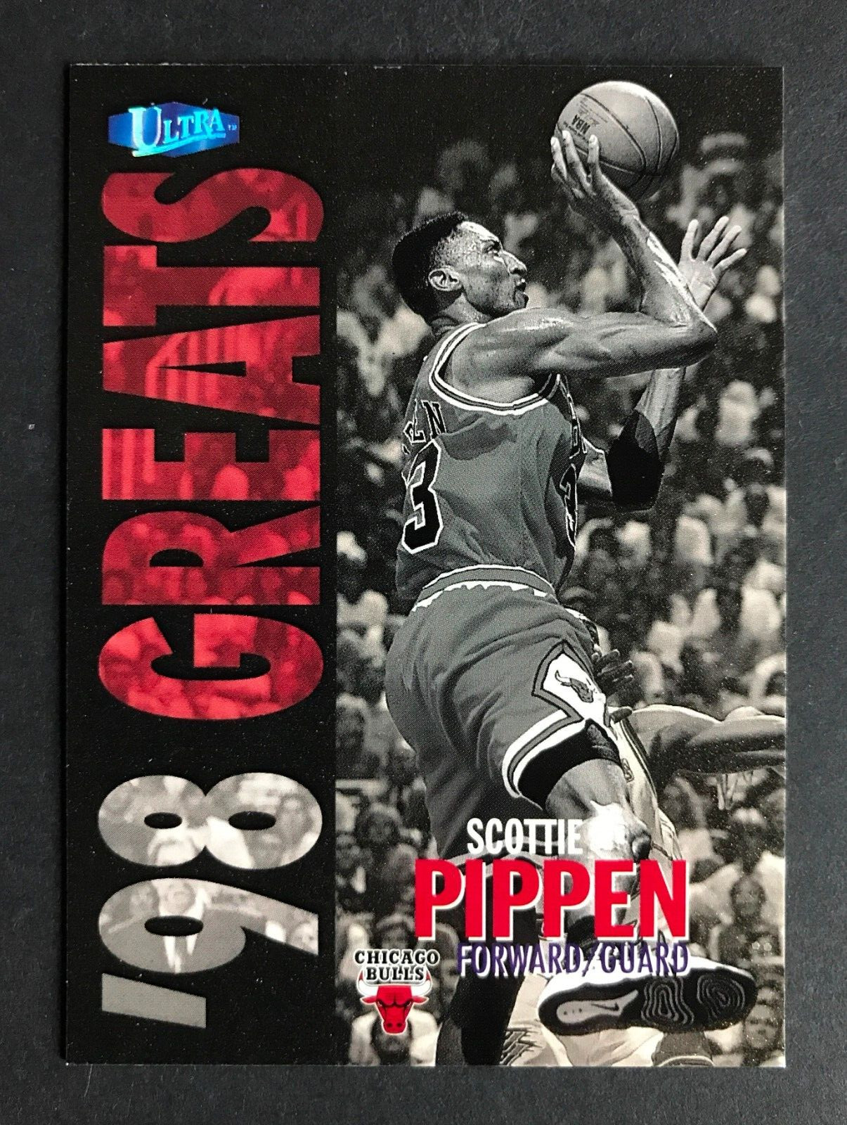 1997-98 ULTRA SCOTTIE PIPPEN '98 GREATS' GOLD MEDALLION PARALLEL #267G, BULLS
