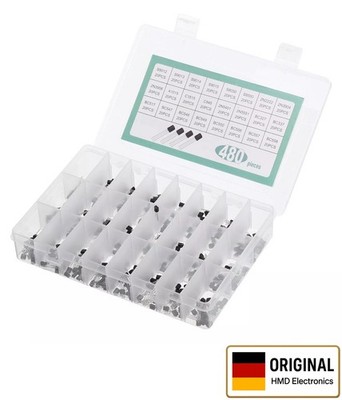 PNP NPN Leistungstransistor 480 Stk 24Typen Transistoren Sortiment Kit