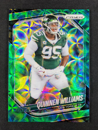 2025 Panini Prizm Green Scope Prizm #292 Quinnen Williams /75 Color Match YT92