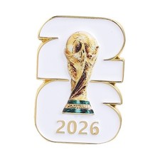 Copa Mundial de la FIFA 2026 Fútbol Detalle Esmalte Pin Insignia Coleccionable Regalo de Recuerdo