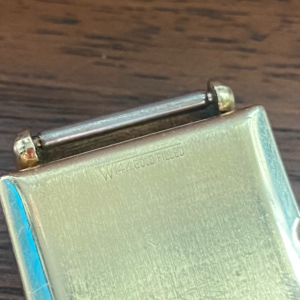 Vintage Omega Rectangular Small Seconds Wristwatc… - image 7