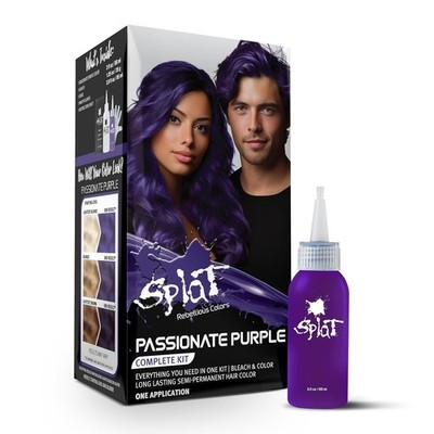 PURPLE Hair Dye Splat Rebellious Complete Kit PASSIONATE PURPLE