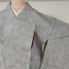 Koshida Kimono Sleeve Dress 66 Length Pure Silk Fine Pattern Gradation Japan