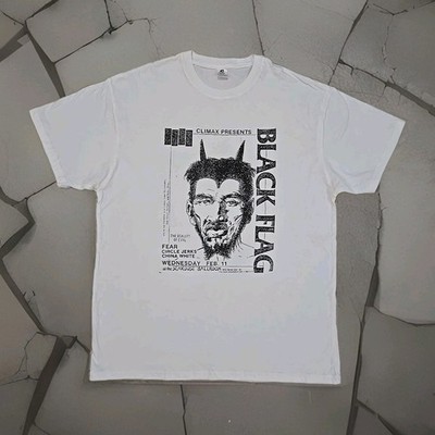 Black Flag Raymond Pettibon Tshirt Mens L The Reality Of Evil Punk Rock Music 