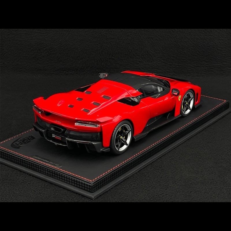 BBR Ferrari F80 Rosso Corsa with Carbon Rims 1/18 Scale Model Car