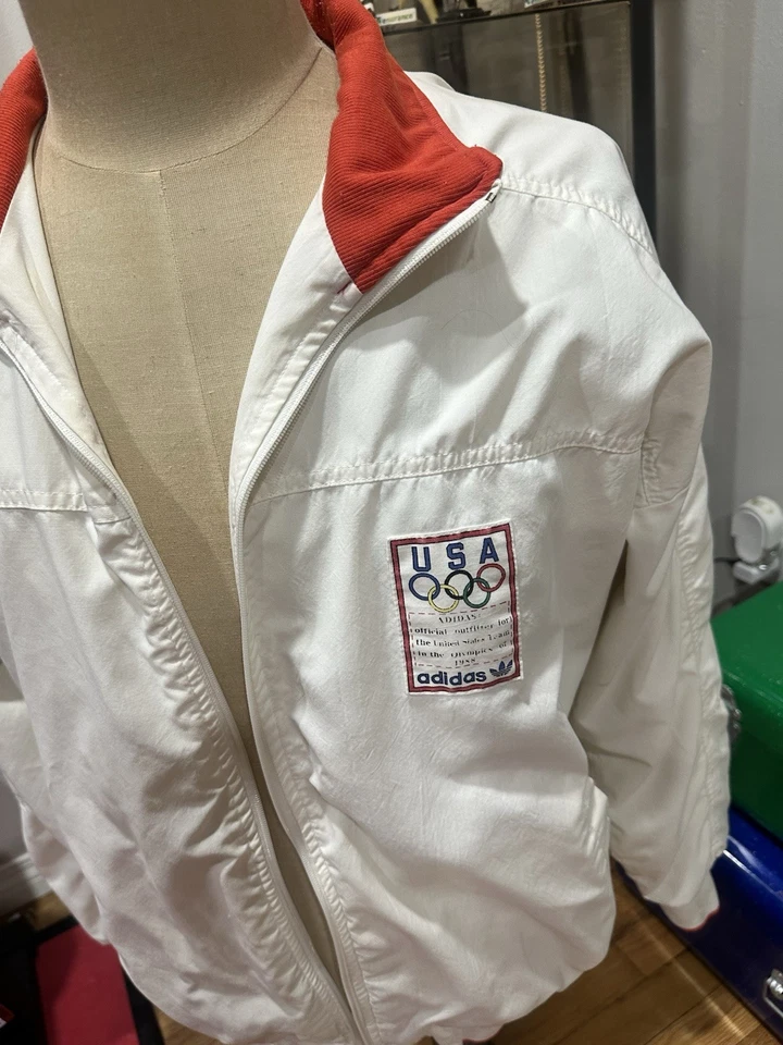 Vintage 1988 Adidas Olympics Official Jacket Men’s XL - Image 3 of 4