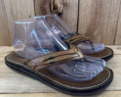 Sandali infradito Clarks in pelle BOHO infradito donna 8 M marrone