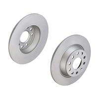 f.becker Bremsscheiben Voll Hinten Rechts Links FüR VW Passat B7 Seat Alhambra
