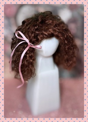 1/3 BJD Balljointed Doll Super Dollfie Pullip Wig 9/10 Soft Mohair Vtg Antique