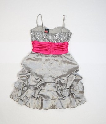 B. Smart Dress Womens 3 Silver Pink Sequin Bodice Ruched Bubble Prom Homecoming | eBay B. Smart Dress Womens 3 Silver Pink Sequin Bodice Ruched Bubble Prom Homecoming | eBay