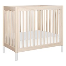 Mini Crib 4-in-1 Convertible Gelato Washed Natural White Babyletto M12998NXW
