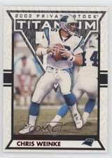 2002 Private Stock Titanium Red 11/275 Chris Weinke #17 wo2