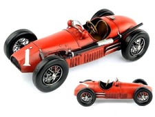 Modellino auto da corsa Ferrari 500F2 1952 vintage fatto a mano giocattolo da collezione