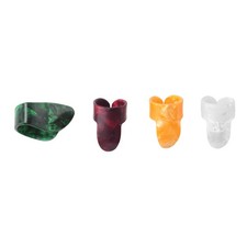 2X(3 Finger Plektren + 1 Daumen Plektren Gitarren Kunststoff Y8M8)8887