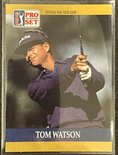 1990 PGA Tour Pro Set - Tom Watson #4 32 Time PGA Tur Winner !