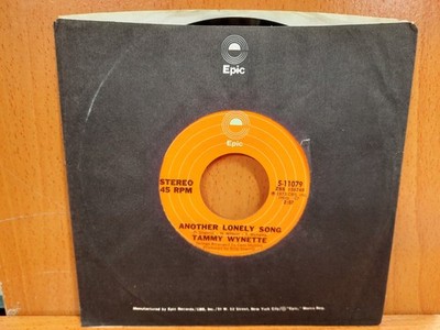 45 / Tammy Wynette / 1973 / Another Lonely Song / The Only Time I'm Really Me