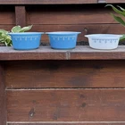 New ListingVintage 3 PYREX Blue SNOWFLAKE GARLAND 472 and 2 473 Casserole Bowls NO LIDS