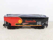 Atlas O 3001397S-1 Black Bonnet Santa Fe 2-Bay Offset Hopper #78154