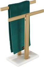 Hand Towel Bars Standing Towel Racks W/ Marble Base for Bathroom Kitchen Vanity