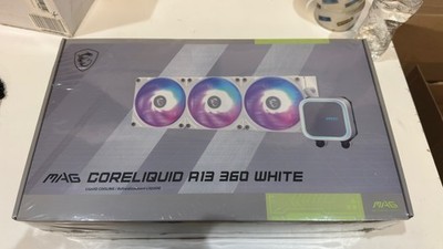 MSI MAG Coreliquid A13 360 mm ARGB White AIO CPU Liquid Cooler (SEALED)