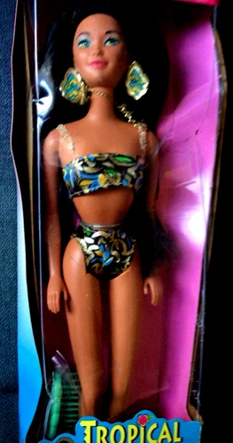 Vintage 1994 Mattel “Tropical Splash Kira” #12449 Crushed and Separated Box