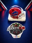 James Cook Signed Buffalo Bills Riddell Speed Mini Helmet BAS Witness Auto