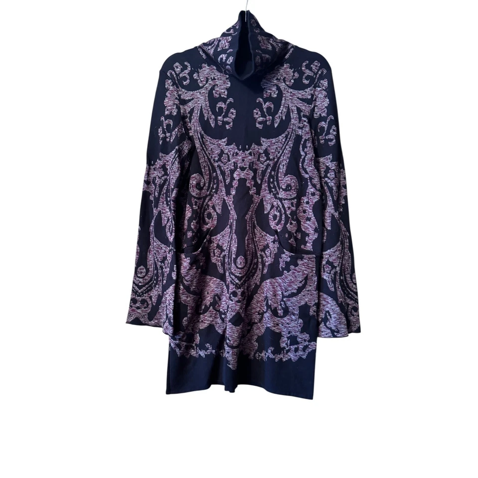 Mini Suéter Vestido Free People Modern Love Bolsillos Funky Informal S Boho Chic Foto 3 de 4