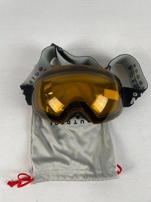 Outdoor Master Black Ski Goggles with Yellow Lenses 