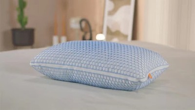 Emma Elite Air Grid Flausch Kissen Kopfkissen weich 80x80 mit Schonbezug