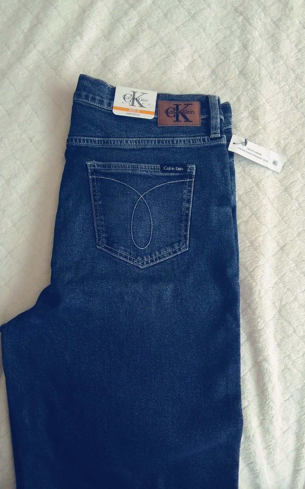Calvin Klein straight leg jeans high rise