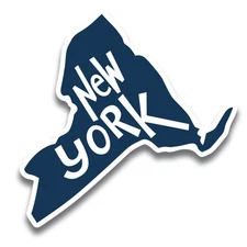 Magnet Me Up New York State Magnet- 3.7x5"US State-Shaped Magnet Decal, USA Made
