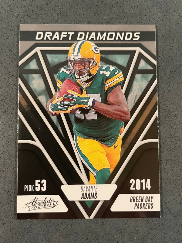 Davante Adams Draft Diamonds 2023 Panini Absolute - #DD-16
