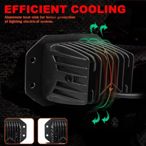 LED Work Light 40W 5 Inch Spot Beam Off Road 12V 24V Waterproof IP68 - Picture 3 of 13
