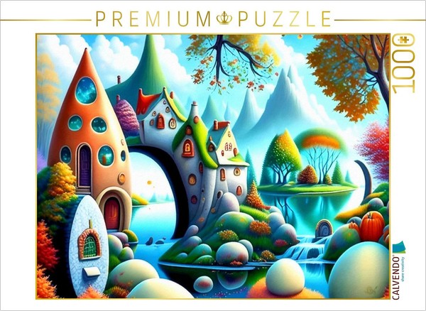 Calvendo Puzzle The Autumn Gate | 1000 Pieces, Finished Size 25.2 × 18.9 In (64-image