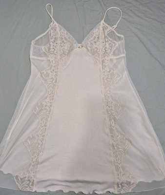 Intima Bella Donna Babydoll Chemise Ivory Size Medium Wedding Nightie Lingerie