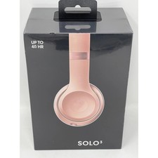 Beats Solo 3 Solo3 Wireless On-Ear Bluetooth Headphones -Rose Gold