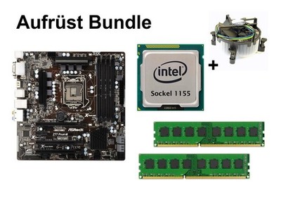 Aufrüst Bundle - ASRock Z77 Pro4-M + Celeron G540 + 16GB RAM #77263
